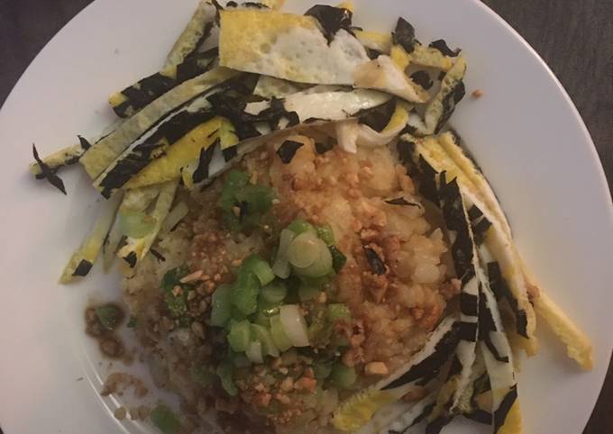 Recipe of Any-night-of-the-week Green bean sweet rice w/ egg plus seaweed