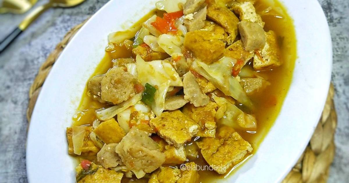 Resep Oseng Tahu Kol Bakso Oleh Bunda Ela Cookpad