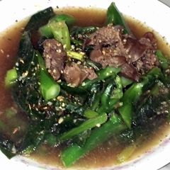 A picture of LG VEGETABLE WITH CHICKEN LIVER IN SHAOXING WINE.