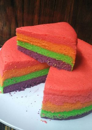 Foto resep Bolu Kukus Rainbow