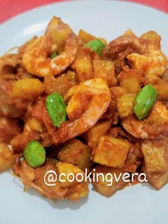 Foto resep Sambal Goreng Kentang Udang Pete