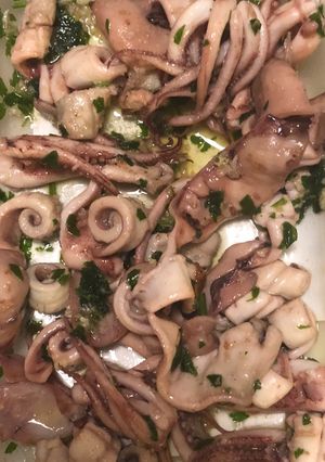 Foto di Insalata di totani scottati