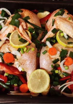 Una foto de Pollo al horno