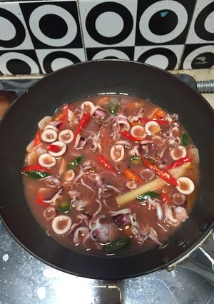 Foto resep Cumi pedas manis