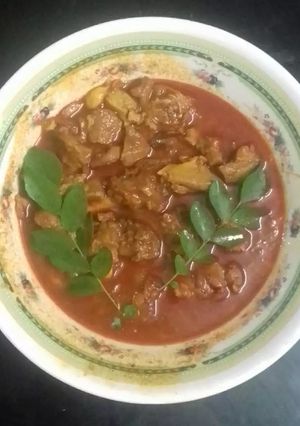 A picture of Mutton Curry.