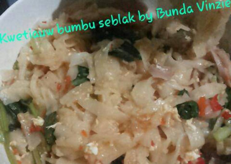 Resep Kwetiauw Bumbu Seblak, Lezat