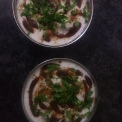 A picture of Dahi Vada.