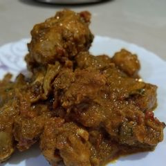 Kadhai chicken A picture of Kadhai chicken.