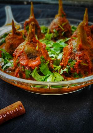 A picture of STUFFED BRINJAL/EGGPLANT CURRY.