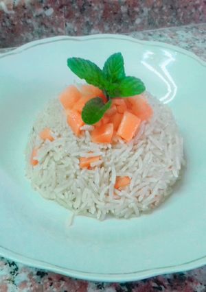 صورة لوصفة أرز بالجزر