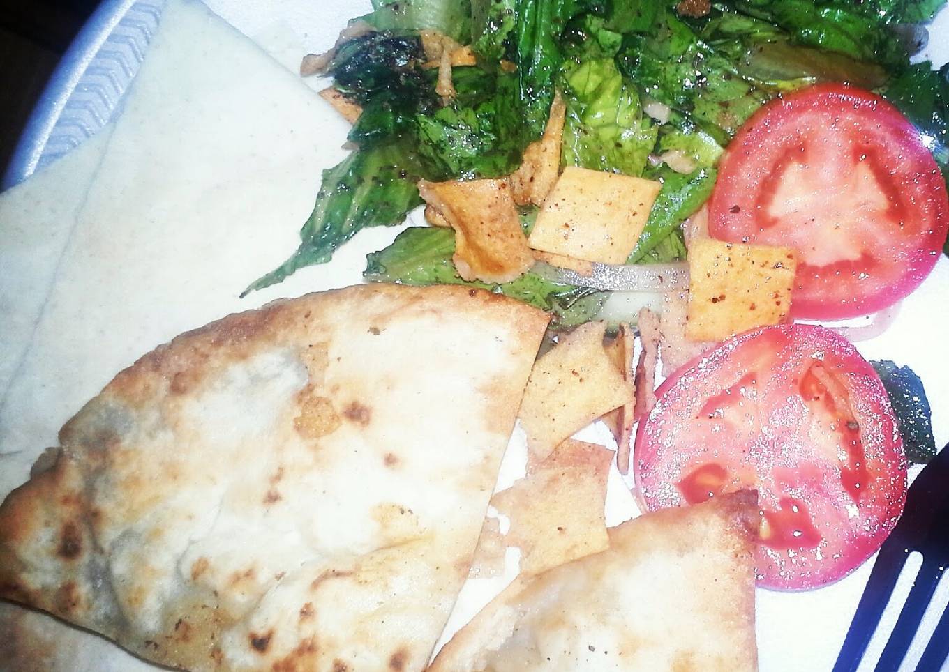 Goat Patties And Salad