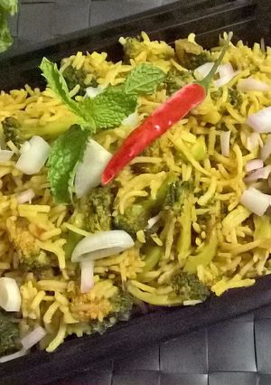 A picture of Broccoli Rice.