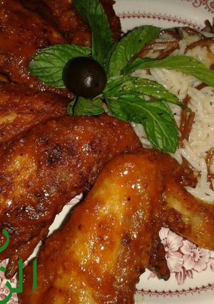 صورة لوصفة طريقة عمل اجنحة الدجاج الحاره