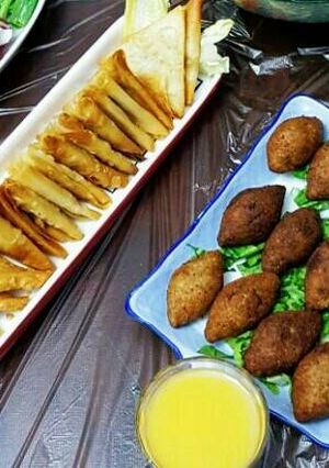 صورة لوصفة كبه مئليه وسنبوسك جبنه شهيه