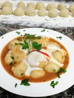 Una foto de Ñoquis rellenos