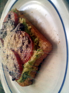 A picture of Avo & Olive toast.