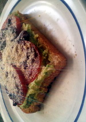 A picture of Avo & Olive toast.