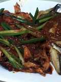 Salmon And Scallion In Chili Bean Paste Sauce
