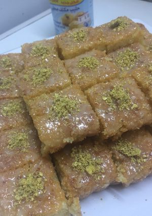 صورة لوصفة بسبوسة