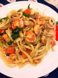Seafood Yaki Udon