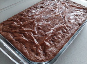Una foto de Brownie de chocolate
