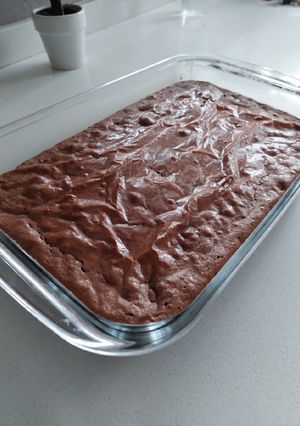 Una foto de Brownie de chocolate