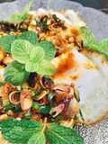 ไข่เป็ดลุยสวน 🪴/ พล่าไข่ลาวา 🥚 / Spicy salad with lava eggs 🥚