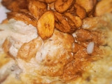 Fried plantain and egg