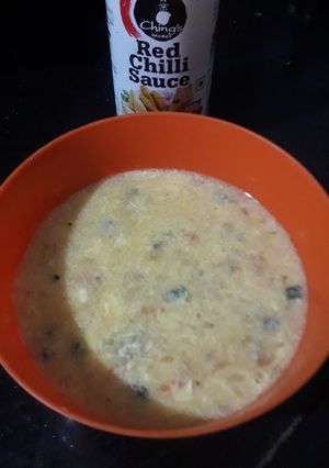A picture of Italian egg soup.