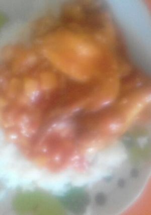 Una foto de Alitas de pollo en salsa agridulce con piña