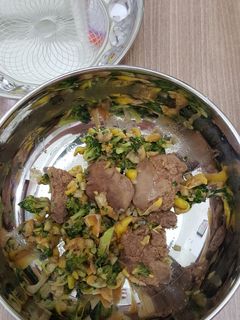 Foto resep Tumis jagung brokoli hati ayam MPASI 1y+