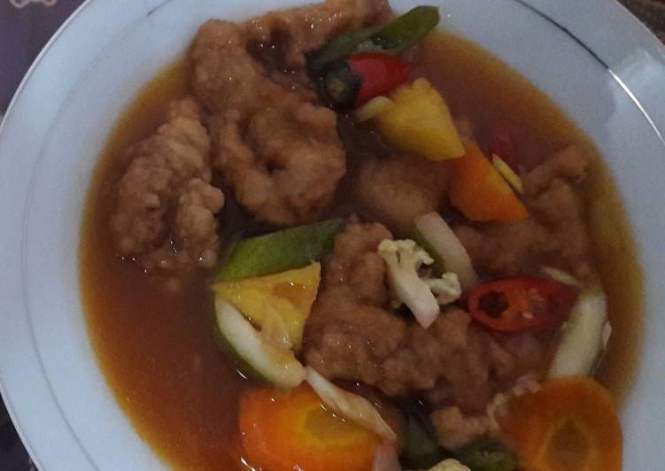 Resep Ikan kakap fillet asam manis yang enak