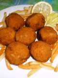 Homemade Breaded and Fried Meatballs