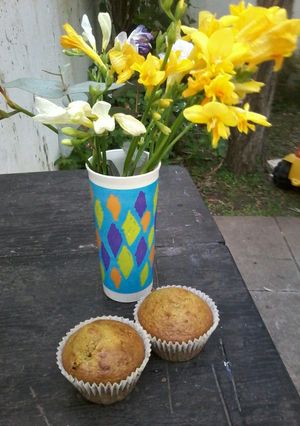 Una foto de Muffins Integrales de vainlla