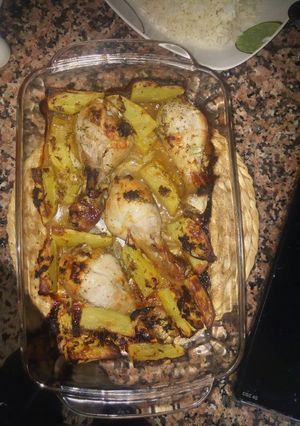 Una foto de Muslos de pollo al gusto