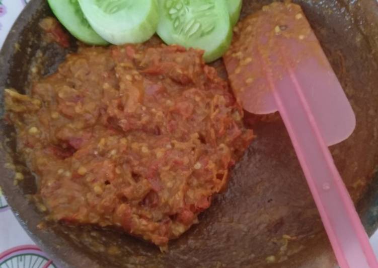 Sambal mantul (sambel lamongan)