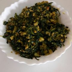 A picture of Soya granules methi.