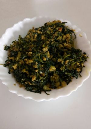 A picture of Soya granules methi.