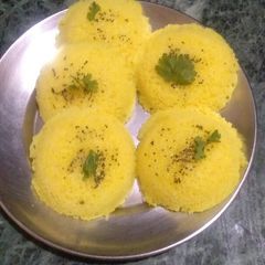 A picture of Instant rawa dhokla.