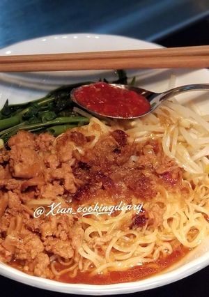 Foto resep Mie kangkung