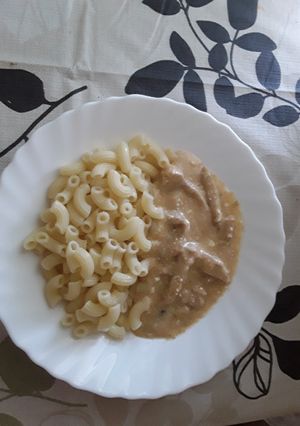 Tejfölös husi tésztával recept fotója
