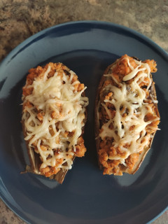 Una foto de Berenjenas rellenas