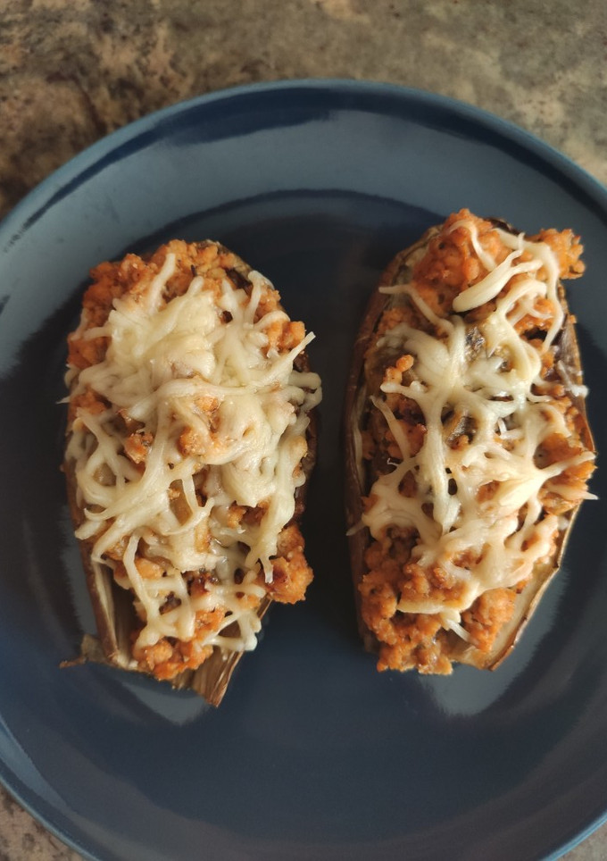 Una foto de Berenjenas rellenas