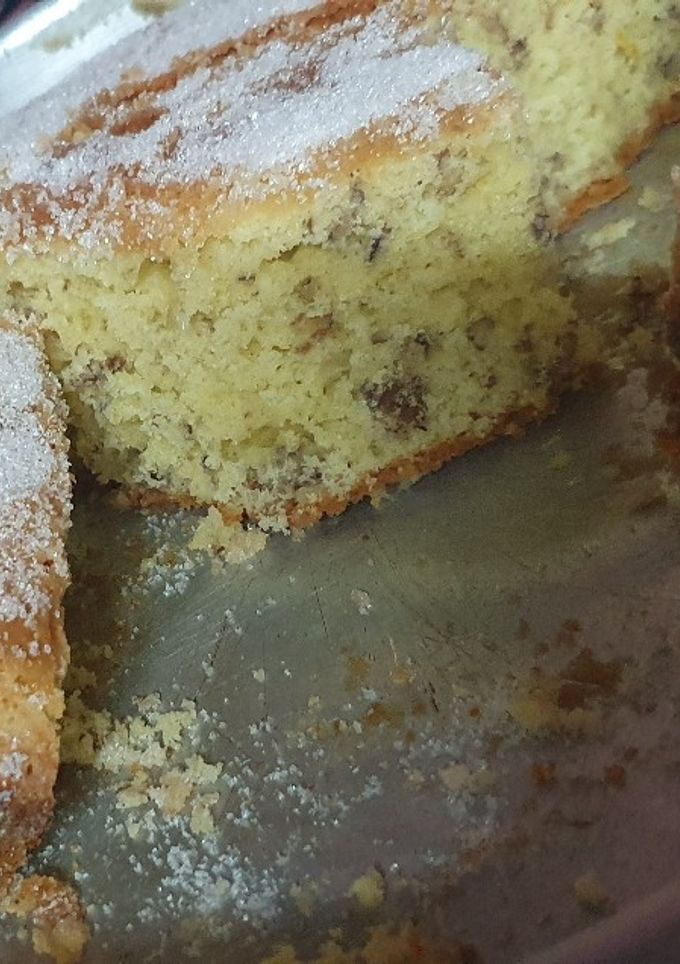 Una foto de Torta de nuez fácil y rápida