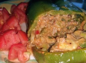 Una foto de Pimiento relleno keto