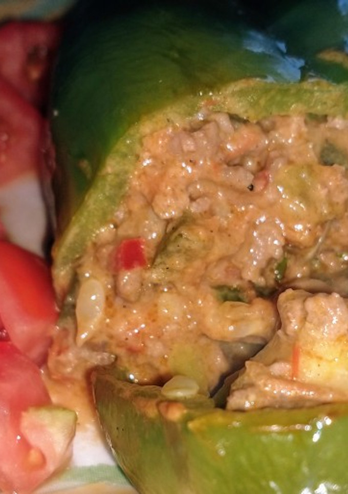 Una foto de Pimiento relleno keto
