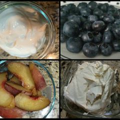 A picture of Peach-Berry Frozen Dessert.