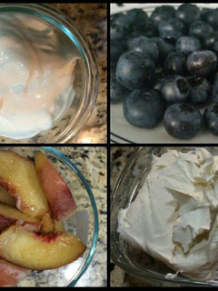 A picture of Peach-Berry Frozen Dessert.