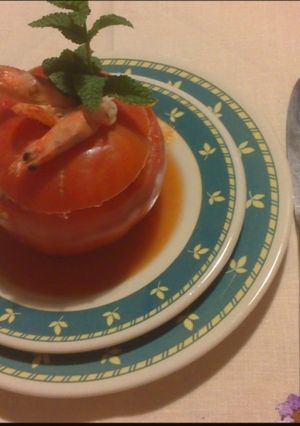 Foto principal de Tomates rellenos en base de salmorejo
