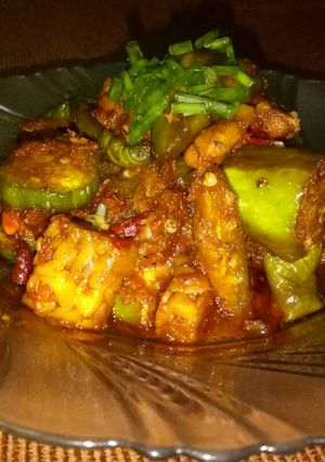 Foto resep Tumis Terong Tempe Udang Teri Pedas Manis